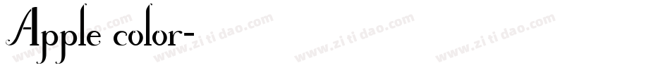 Apple color字体转换